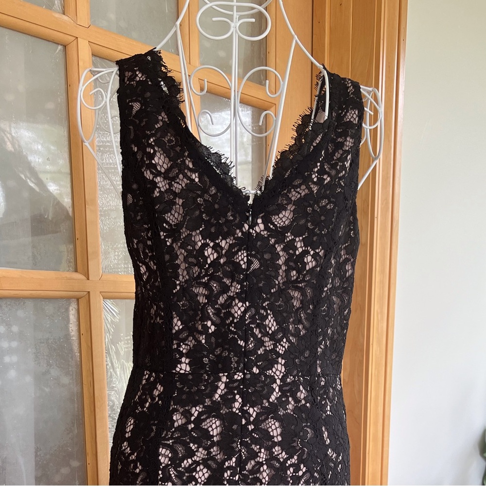 Loft black lace dress